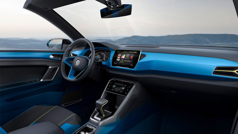 Illustration for article titled VW T-ROC Concept Is A Targa-Topped Little Brute The Size Of A Golf